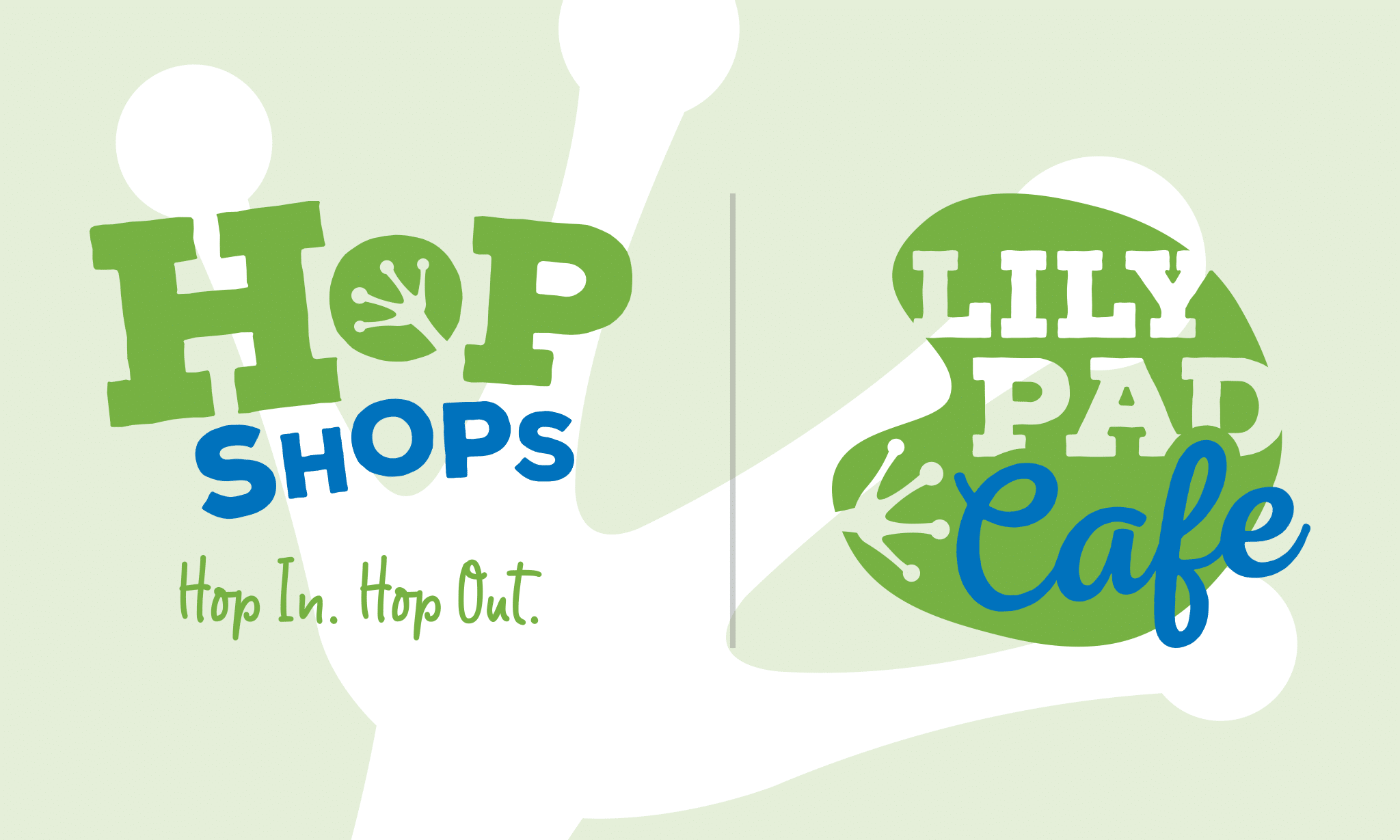 Lily Pad Cafe logo is a perfect complement for HOP Shops Red Pixel