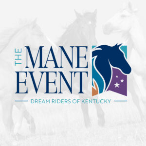 The Mane Event logo design for Dream Riders of Kentucky