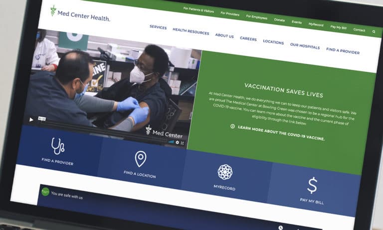 Med Center Health website