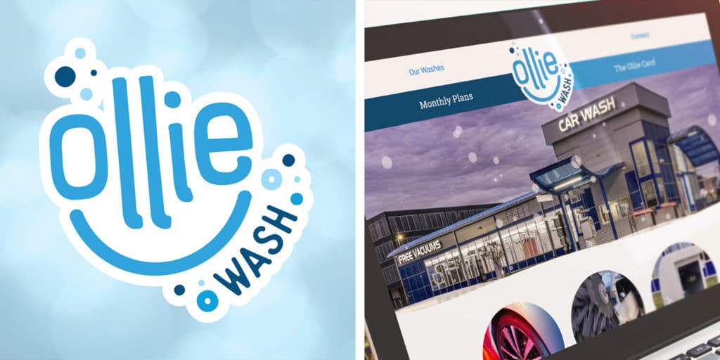 Ollie Wash logo and website