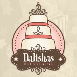 Identity design and rebranding proposal for Dalishas Desserts.