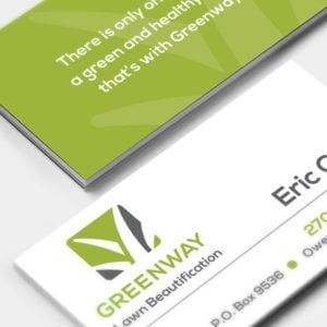 Business card and logo design for Greenway