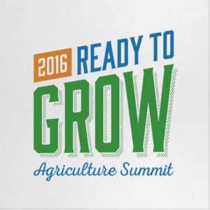 Logo and postcard design for the Ready to Grow Agriculture Summit