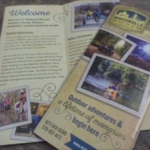 16-page tourism brochure design for the Hopkins County Tourist & Convention Commission