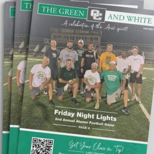 Design and layout for The Green and White - Owensboro Catholic Schools