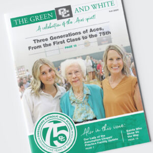 Design and layout of The Green and White for Owensboro Catholic Schools - issuu.com/owensborocatholicschools