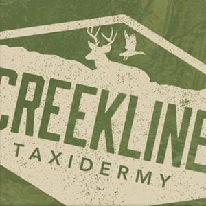 Business card and logo/badge design for Creekline Taxidermy