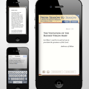 Custom App development - From Season To Season: A Book of Saintly Wisdom - Saint Meinrad Archabbey